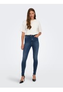 Women Jeans Jacqueline De Yong Moon X-High Skinny Medium Blue Denim